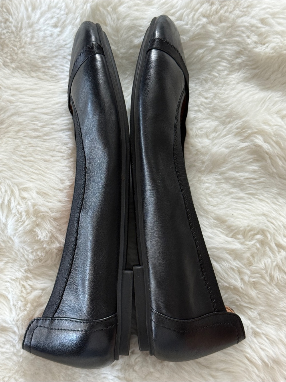 Vionic Caroll Orthotic Leather Ballet Flats - Picture 5 of 9